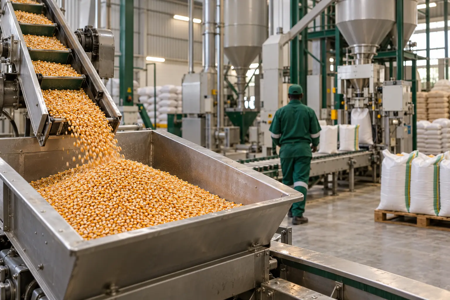 Illustrative grain processing equipment