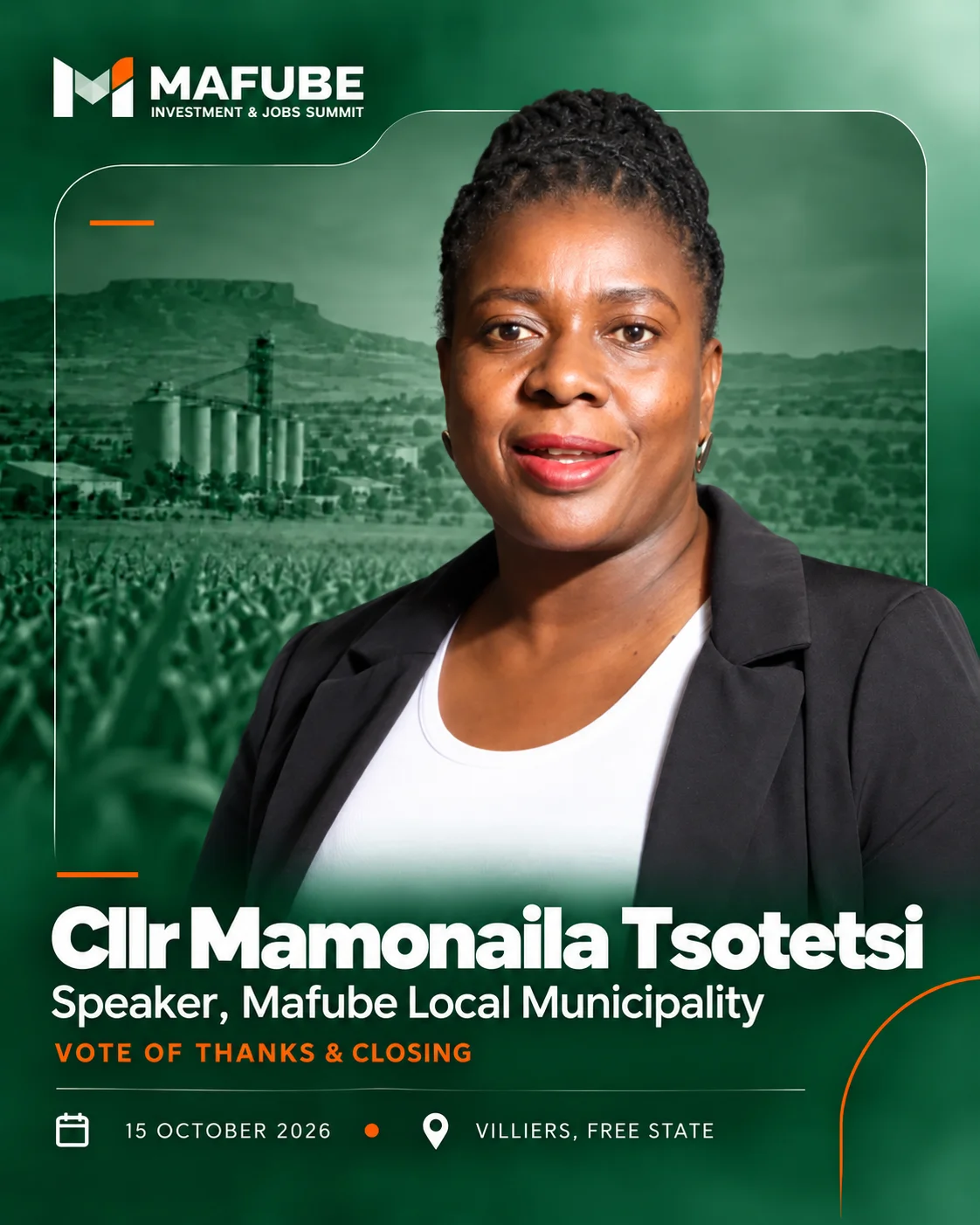 Portrait of Cllr Mamonaila Tsotetsi