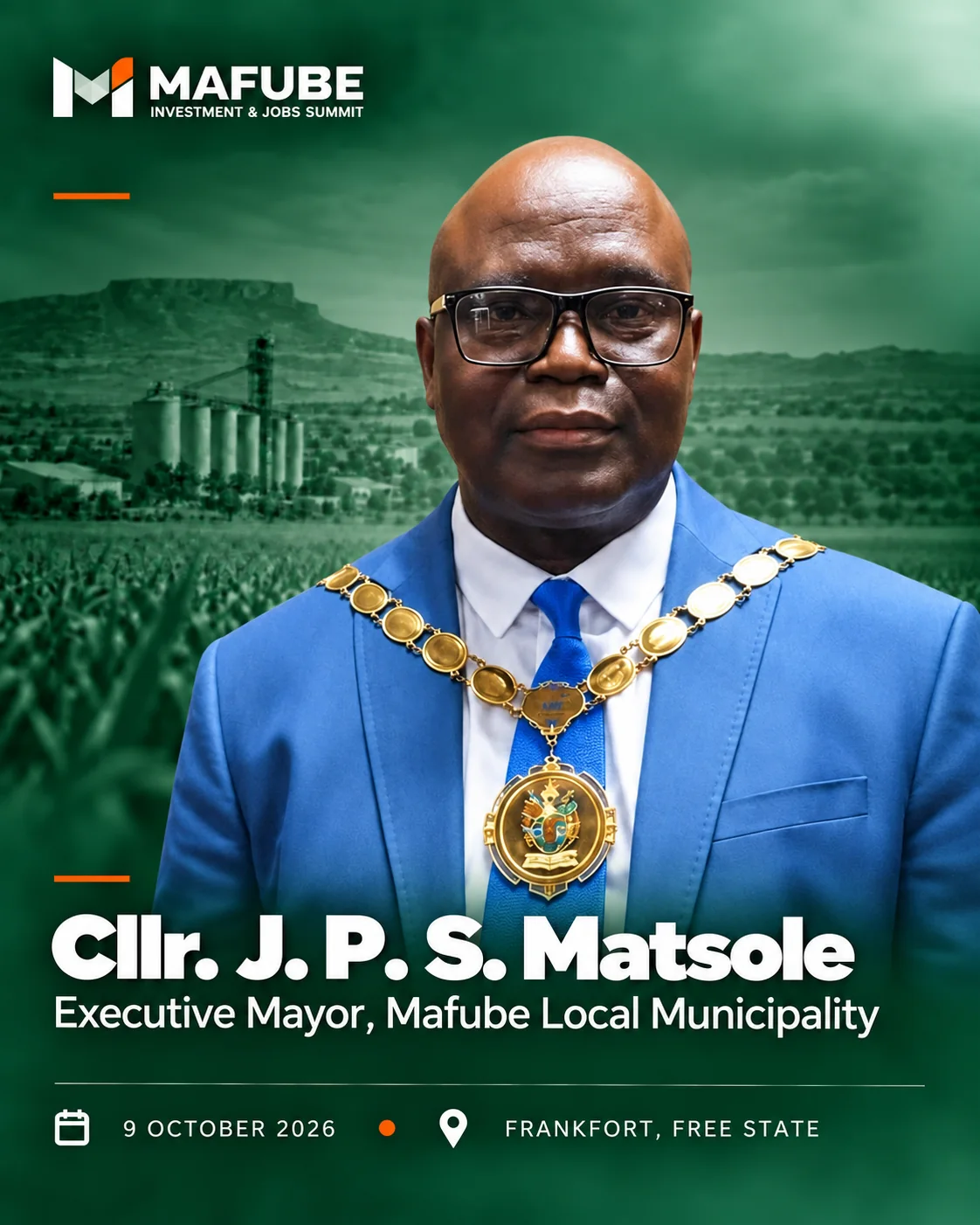 Portrait of Cllr. J. P. S. Matsole