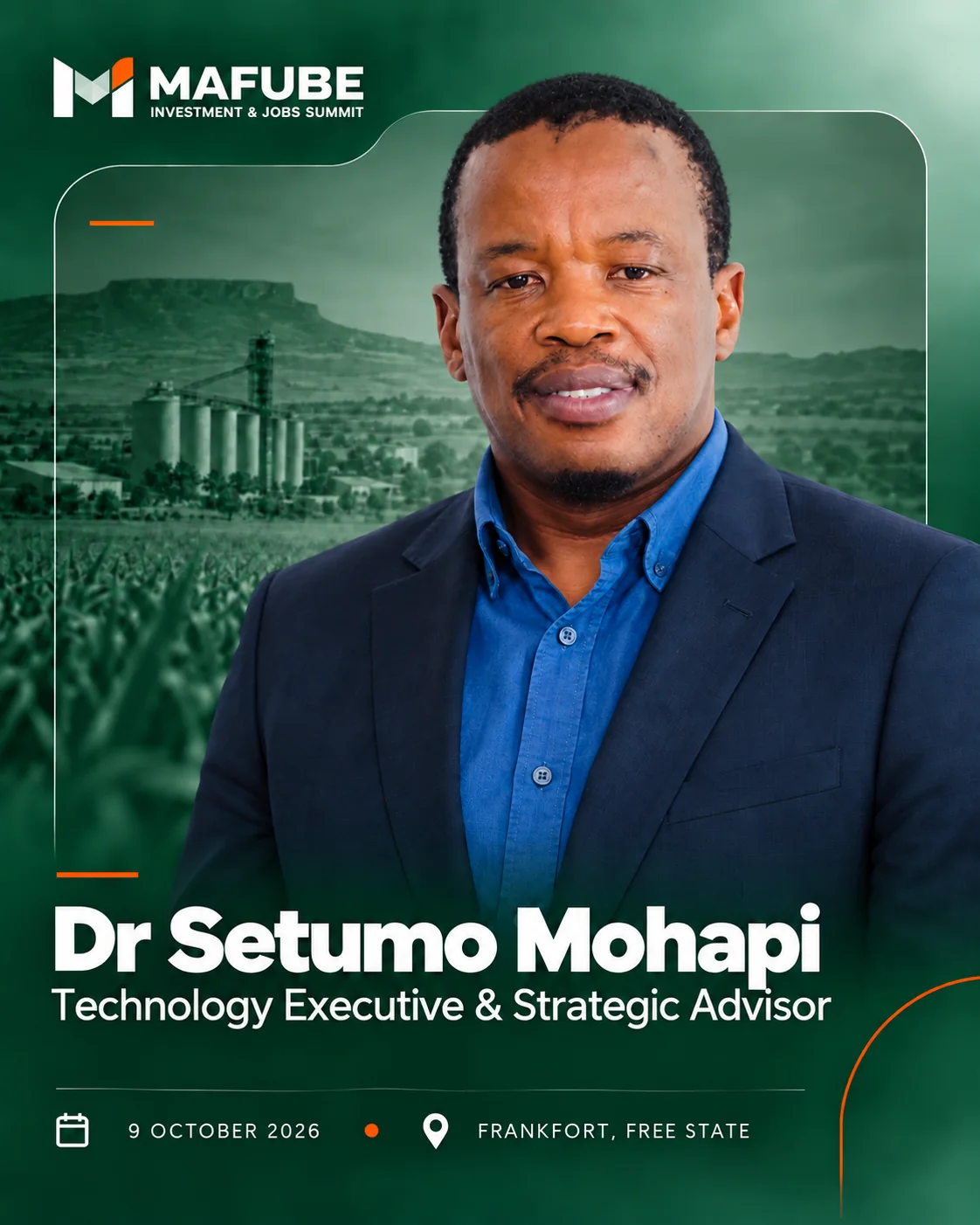 Portrait of Dr Setumo Mohapi